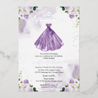Vestido Morado Quincenera