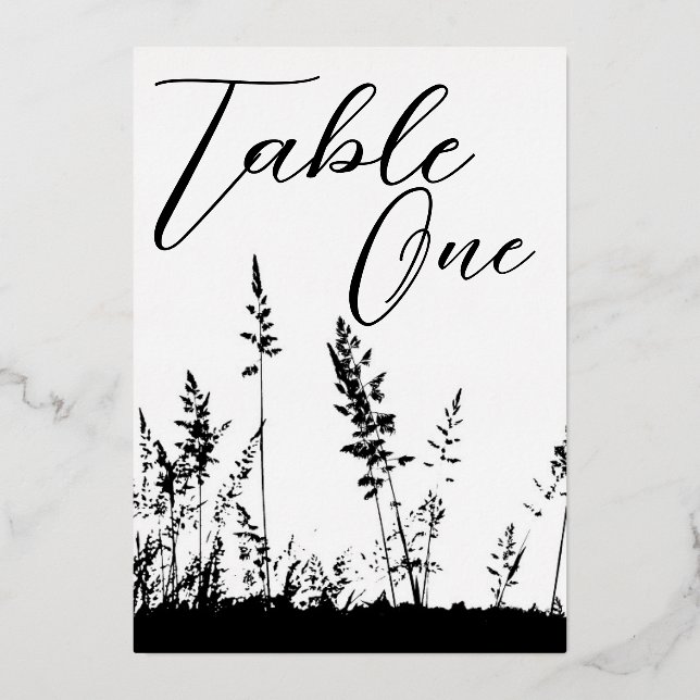 Invitación Con Relieve Metalizado Vibra de Verano Mesa Uno Negro/Dorado con Holograf (Anverso)