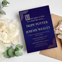 Whimsical Gold Purple Storybook Fairy Tale Castl