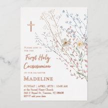  wildflowers design First Holy Communion
