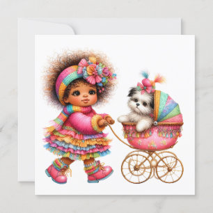 Invitación con tema de cochecito de bebé SO Precio