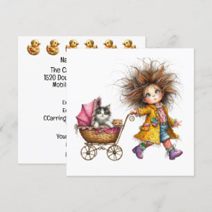 Invitación con tema de cochecito de bebé SO Precio