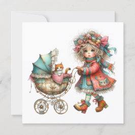 Invitación con tema de cochecito de bebé SO Precio