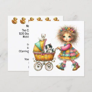 Invitación con tema de cochecito de bebé SO Precio