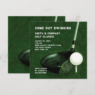 Invitación con tema de golf