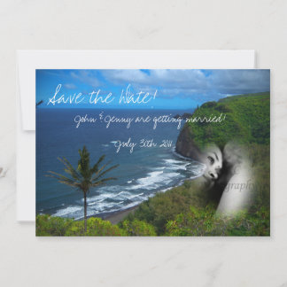 Invitación con tema de paraíso
