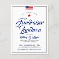 Invitación con tema patriótico Bandera Americana P