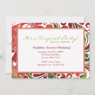 Invitación con Toque Tropical