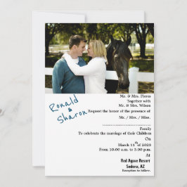 Invitación Con una foto