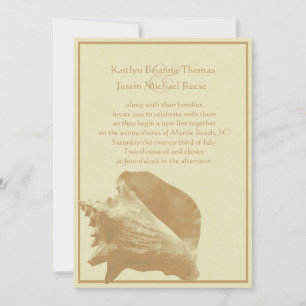 Invitación Concha de caracol/ Boda
