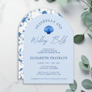 Invitación Conchas marinas y campanas de boda CHUPITO COSTERO