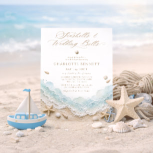 Invitación Conchas marinas y campanas de boda: Desayuno de no