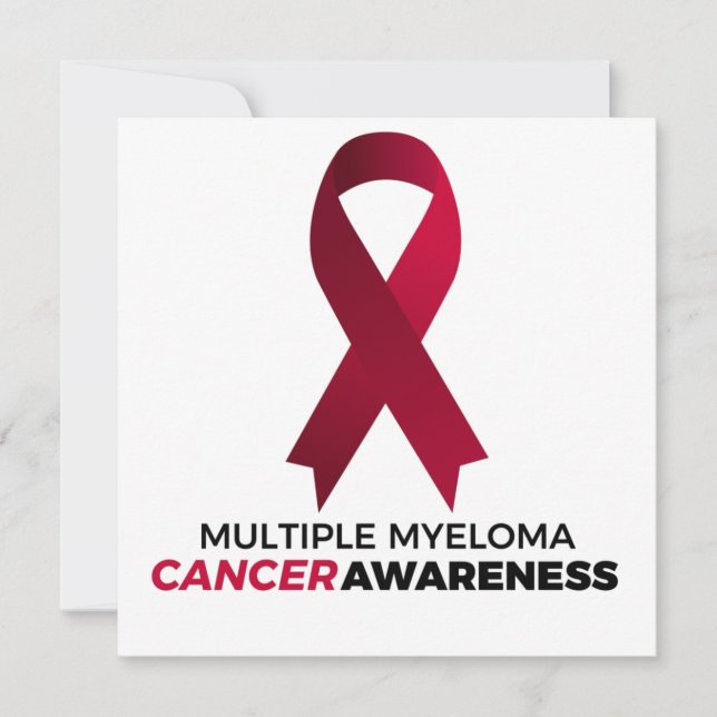 Invitación conciencia del cáncer de mieloma múltiple (Anverso)