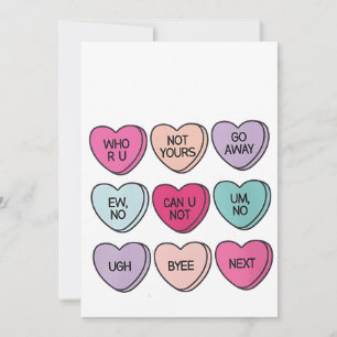 Invitación Conciencia individual anti Día de San Valentín
