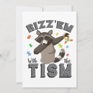 Invitación Conciencia sobre el Autismo Rizz'em con El Opposum