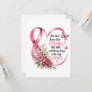 Invitación Conciencia sobre el cáncer de mama Strong Choice