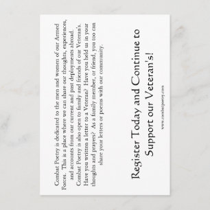 Invitación Concienciación sobre la poesía de combate