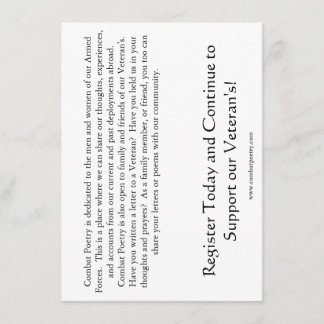 Invitación Concienciación sobre la poesía de combate