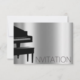 Invitación Concierto de Hauce Piano Minimalismo Vip Black Aqu