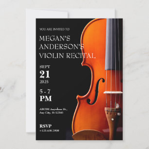 Invitación Concierto de música clásica de violín