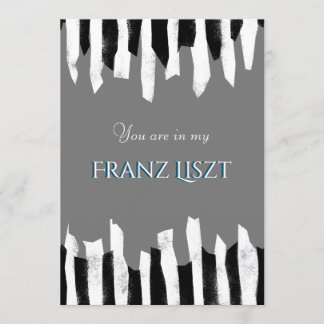 Invitación Concierto de música Fiesta en casa Piano abstracto