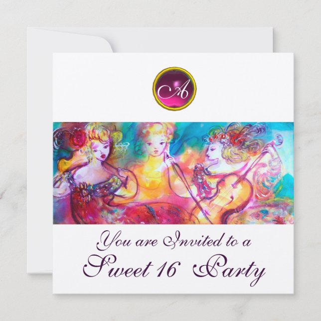 Invitación CONCIERTO DE PRIMAVERA DE HARMONY TRIO, Cumpleaños (Anverso)