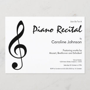 Invitación Concierto moderno elegante del decreto de la