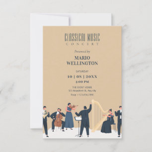 Invitación Concierto musical clásico