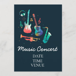 Invitación Concierto musical para niños o estudiantes