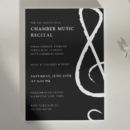 Invitación Concierto Treble Clef Hall Music Recital