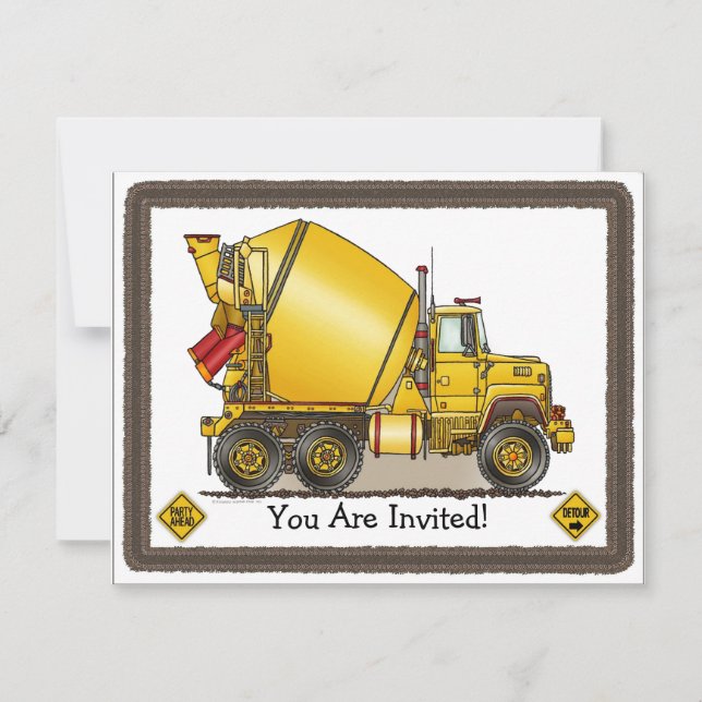 Invitación concreta del fiesta de los niños del (Anverso)