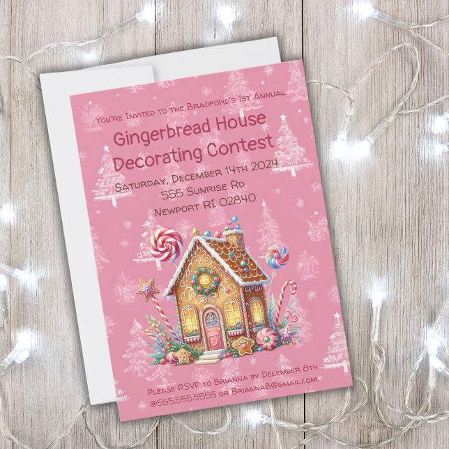 Invitación Concurso de Decoración de Casa de Pan de Jengibre (Subido por el creador)