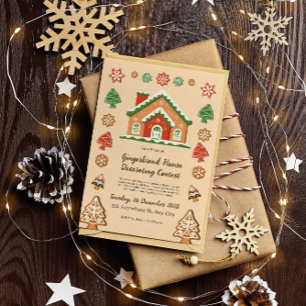 Invitación Concurso de decoración de la Casa de Gingerbread