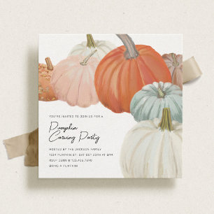 Invitación Concurso de Fiesta de Calabaza Tallada con Pintura