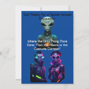 Invitación Concurso de Vestido Extranjero de Halloween para A