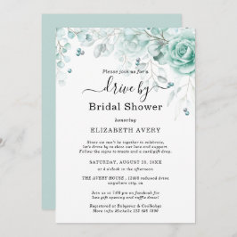 Invitación Conducción por Bridal Shower Turquesa y salchichas