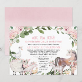 Invitación Conducción por la chica de los animales de la gran