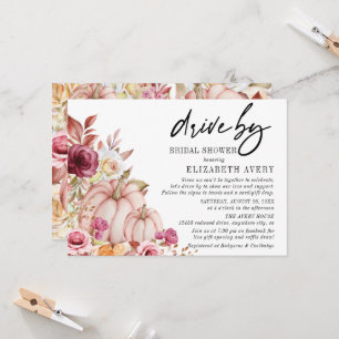 Invitación Conducción por la ducha de novia de la calabaza de