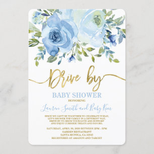 Invitación Conducción por un chico de Baby Shower