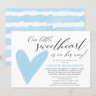 Invitación Conducido niño blanco de San Valentín moderno