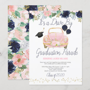 Invitación Conducir por desfile de graduación
