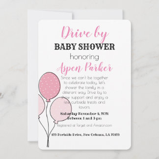 Invitación Conducir por una ducha de bebé
