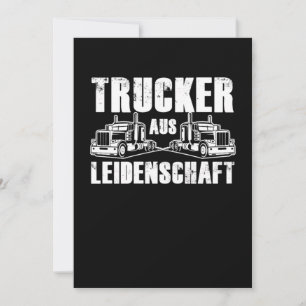 Invitación Conductor de Guay del camionero Aus Leidenschaft
