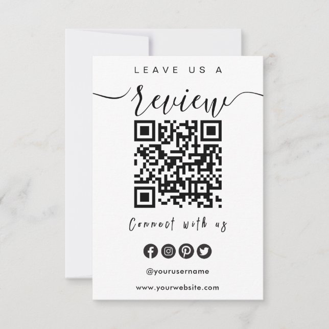 Invitación Conectarse Con El Código QR De Los Ee.Uu. | Déjano (Anverso)
