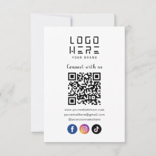 Invitación Conectarse Con Nosotros En Instagram Código QR De