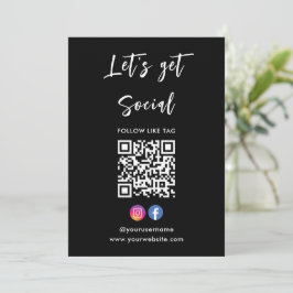 Invitación Conectarse Con Nosotros En Instagram Facebook Códi
