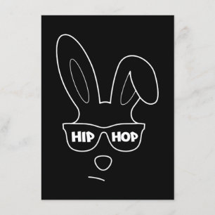Invitación Conejito de Pascua con gafas de sol Gracioso Pascu