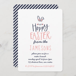 INVITACIÓN CONEJITO DE PASCUA DE LÚPULO
