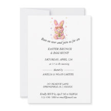 Conejo Bordado Pascua BRUNCH & CAZA
