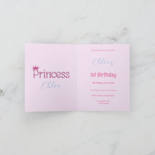 Invitación Conejo clásico con nombre personalizado